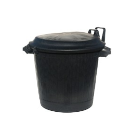 Premium - Poubelle basse avec couvercle - 75L