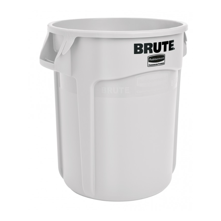 Brute - Collecteur ergonomique - Blanc - 75,7L