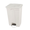 Poubelle à pédale - Couvercle couleur blanc - 95L