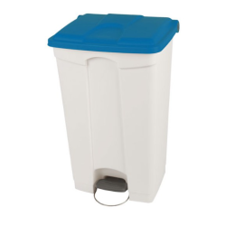 Poubelle à pédale - Couvercle couleur bleu - 95L