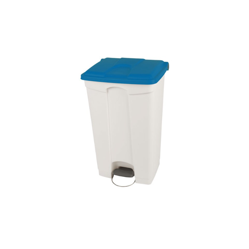 Poubelle à pédale - Couvercle couleur bleu - 95L