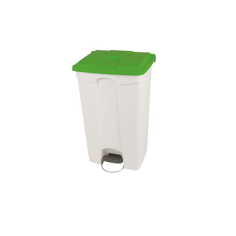 Poubelle à pédale - Couvercle couleur vert - 95L