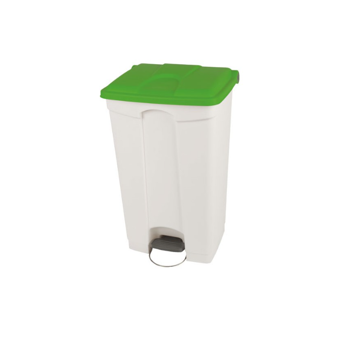 Poubelle à pédale - Couvercle couleur vert - 95L