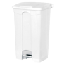 Poubelle à pédale - Couvercle couleur blanc - 50L