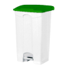 Poubelle à pédale - Couvercle couleur vert - 50L