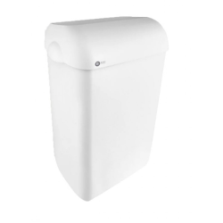 Satino black - Poubelle murale sans couvercle -  Blanc - 43L