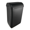 Satino black - Poubelle murale sans couvercle -  Noir - 43L