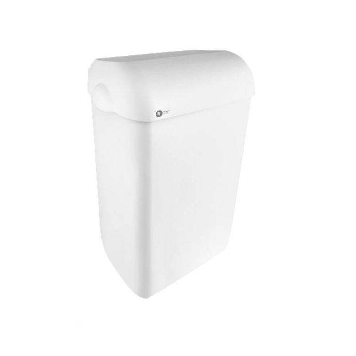 Satino black - Poubelle murale sans couvercle -  Blanc - 23L