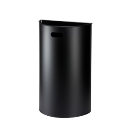 Miluna - Poubelle murale -  Noir - 40L