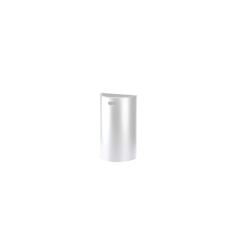 Miluna - Poubelle murale -  Blanc - 40L