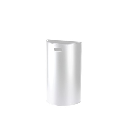 Miluna - Poubelle murale -  Blanc - 40L