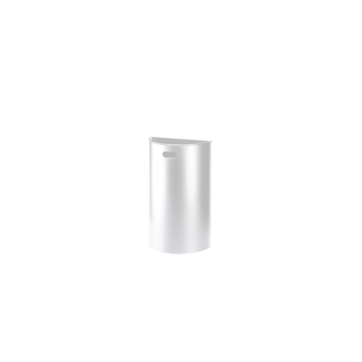 Miluna - Poubelle murale -  Blanc - 40L