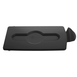 Couvercle tri sélectif noir - Pour les produits ménagés