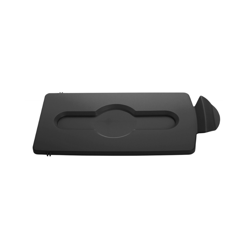 Couvercle tri sélectif noir - Pour les produits ménagés