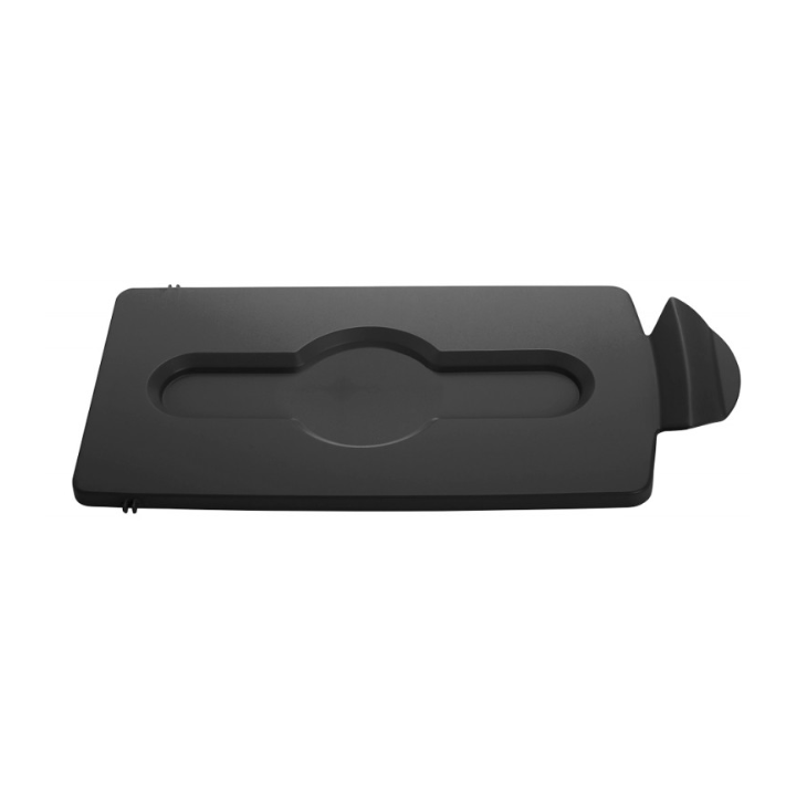 Couvercle tri sélectif noir - Pour les produits ménagés