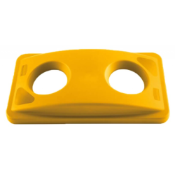 Couvercle tri sélectif jaune - Pour les plastiques et cartons