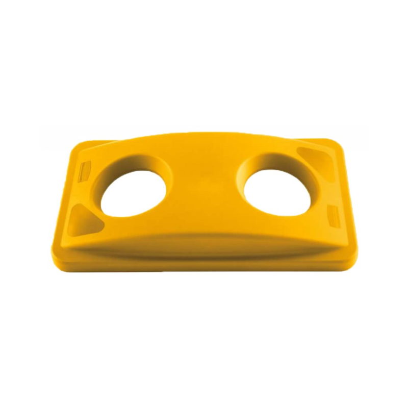 Couvercle tri sélectif jaune - Pour les plastiques et cartons