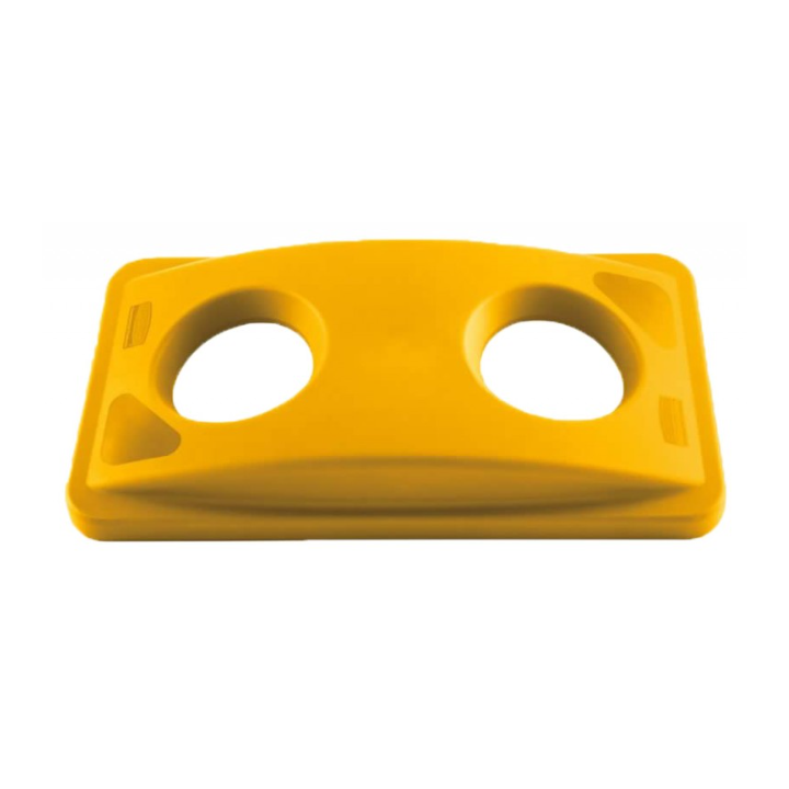 Couvercle tri sélectif jaune - Pour les plastiques et cartons
