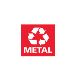 Etiquette tri sélectif - Pour poubelles fit - Rouge