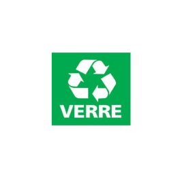 Etiquette tri sélectif - Pour poubelles fit - Vert