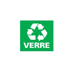 Etiquette tri sélectif - Pour poubelles fit - Vert