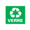 Etiquette tri sélectif - Pour poubelles fit - Vert