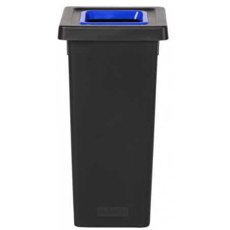 Poubelle Fit tri sélectif - Avec bac de couleur bleu - 50L