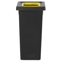 Poubelle Fit tri sélectif - Avec bac de couleur jaune - 50L