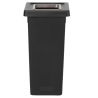 Poubelle Fit tri sélectif - Avec bac de couleur gris - 50L