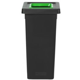 Poubelle Fit tri sélectif - Avec bac de couleur vert - 50L