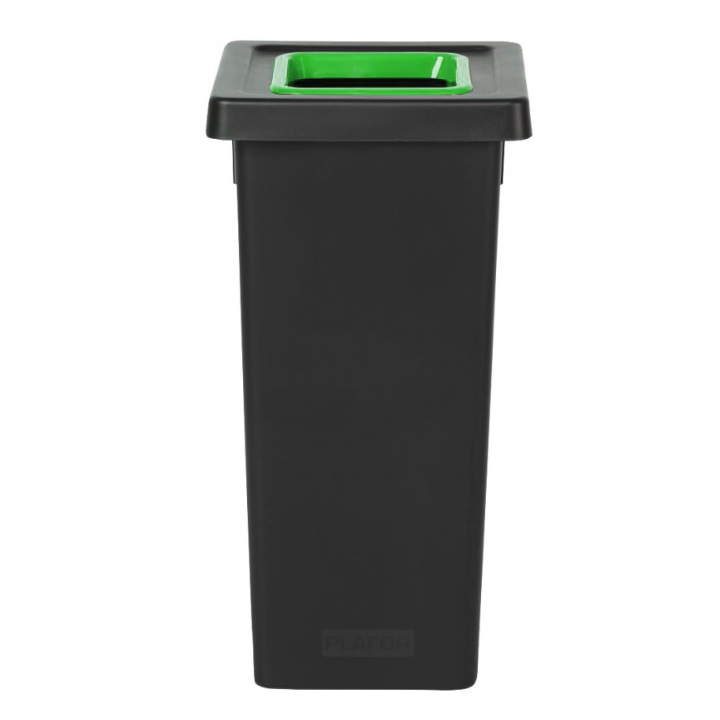 Poubelle Fit tri sélectif - Avec bac de couleur vert - 50L