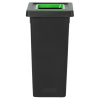 Poubelle Fit tri sélectif - Avec bac de couleur vert - 50L