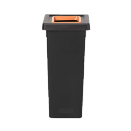 Poubelle Fit tri sélectif - Avec bac de couleur marron - 50L