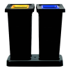 Kit tri sélectif Fit - 2 postes avec 5 couvercles - 50L