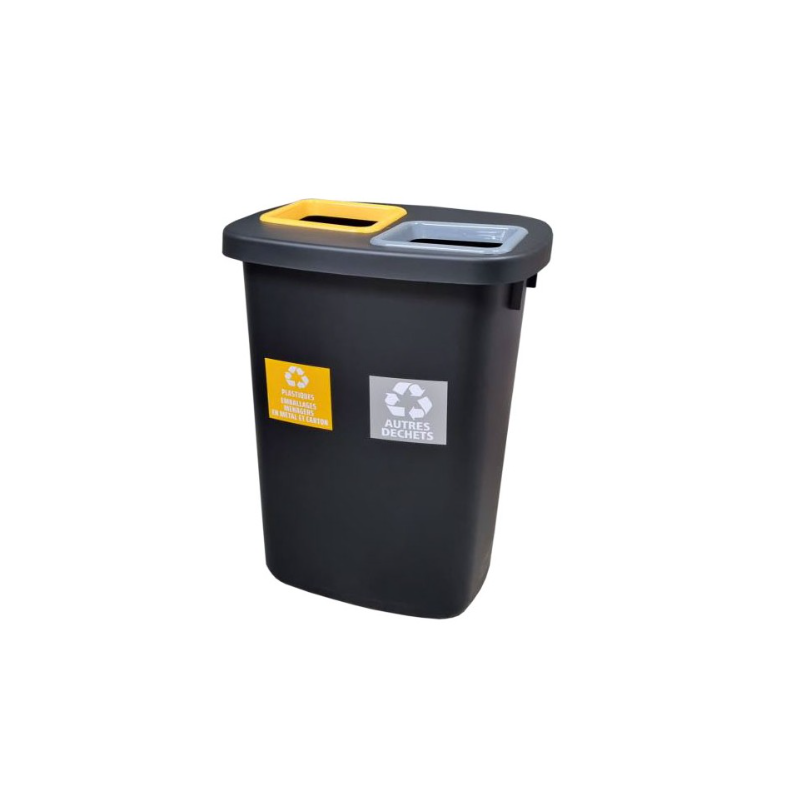 Atrium duo - Poubelle tri-sélectif - 45L