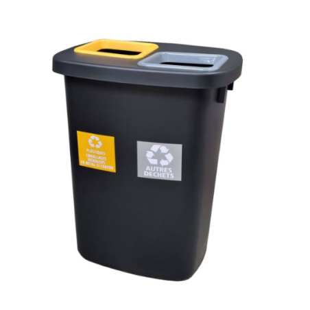 Atrium duo - Poubelle tri-sélectif - 45L