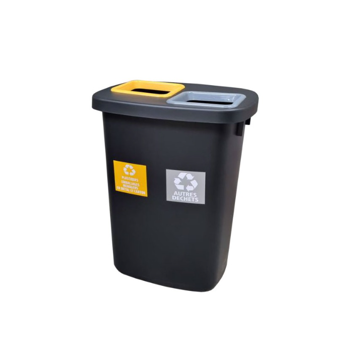 Atrium duo - Poubelle tri-sélectif - 45L