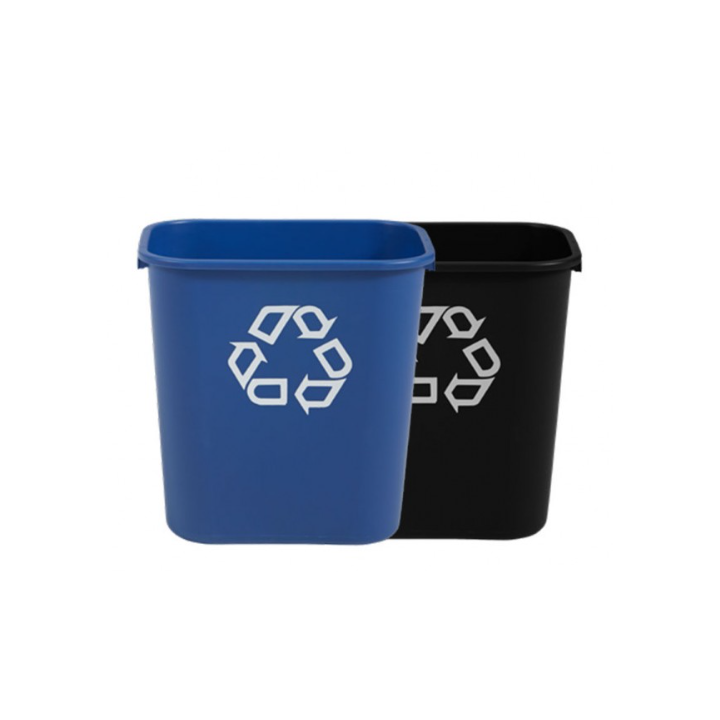 Corbeille tri-sélectif - Bleu - 26,6L