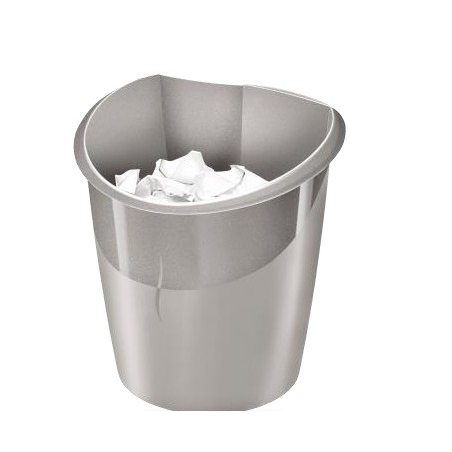 Isis - Corbeille tri sélectif - Gris - 14L