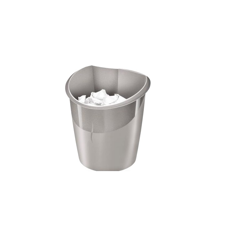 Isis - Corbeille tri sélectif - Gris - 14L