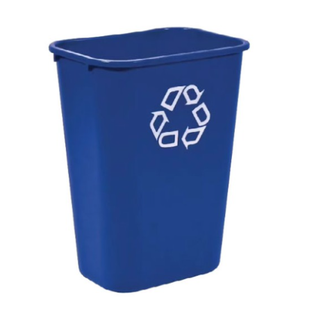 Grande corbeille bleu - tri sélectif - 39L