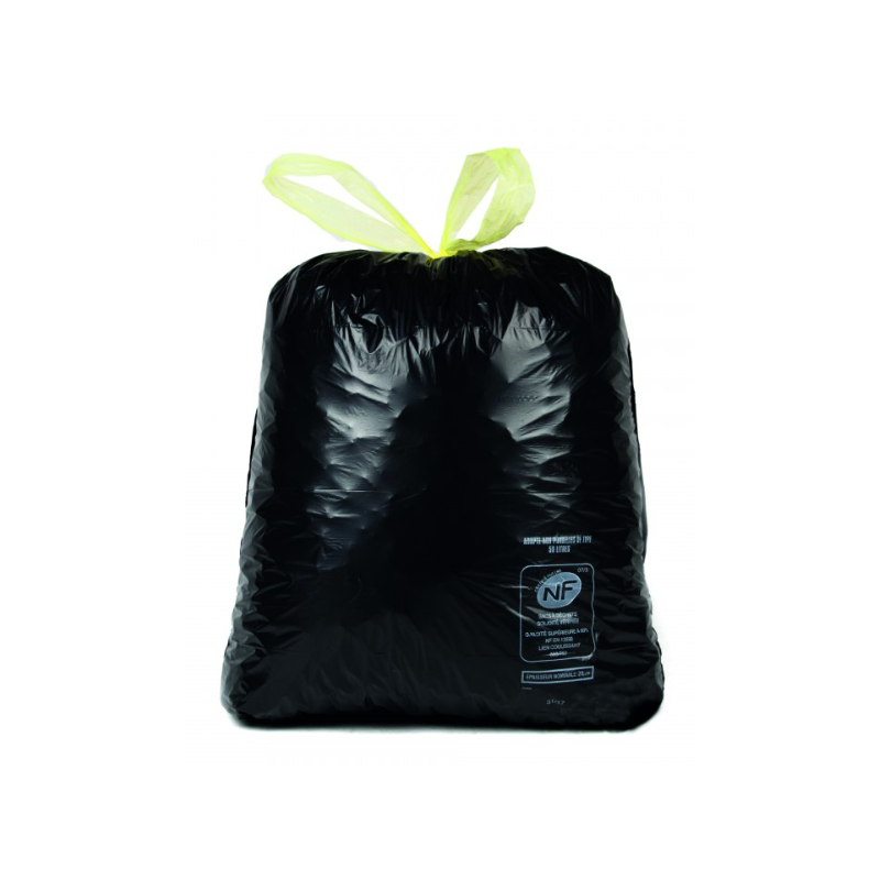 Sac poubelle à lien - 28 µ - 50L
