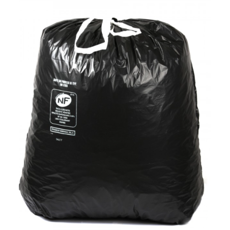 Sac poubelle à lien - 34 µ - 100L
