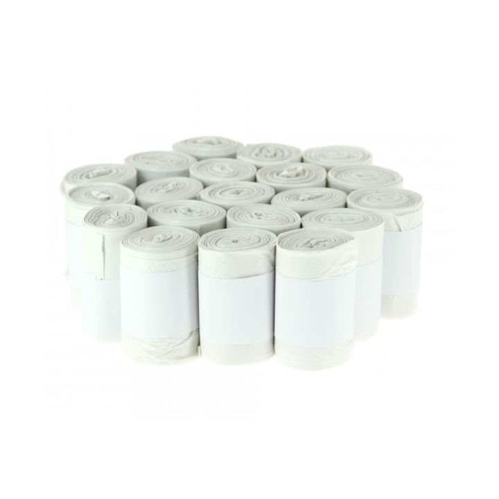 Sac poubelle blanc - 10 µ - 5/6L