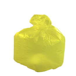 Sac poubelle jaune translucide - 30 µ - 110L