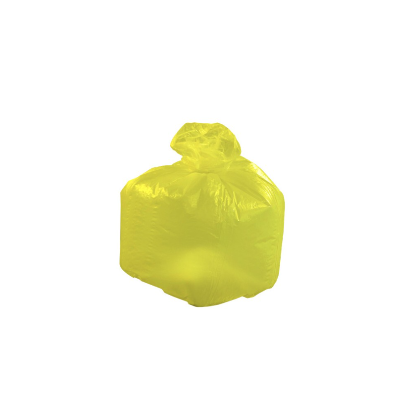 Sac poubelle jaune translucide - 30 µ - 110L