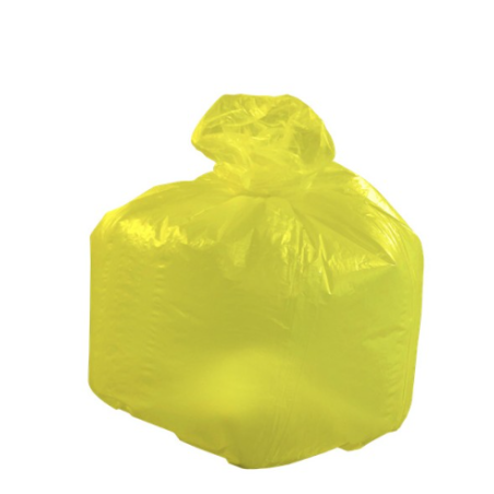 Sac poubelle jaune translucide - 30 µ - 110L