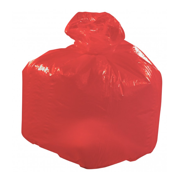 Sac poubelle rouge - 30 µ - 110L