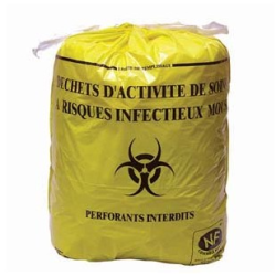 Sac poubelle jaune - 18 µ - 30L