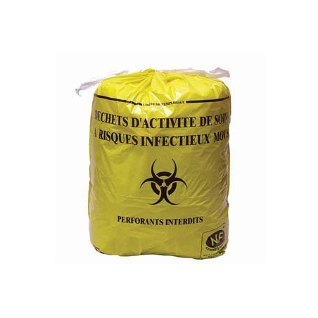Sac poubelle jaune - 18 µ - 30L